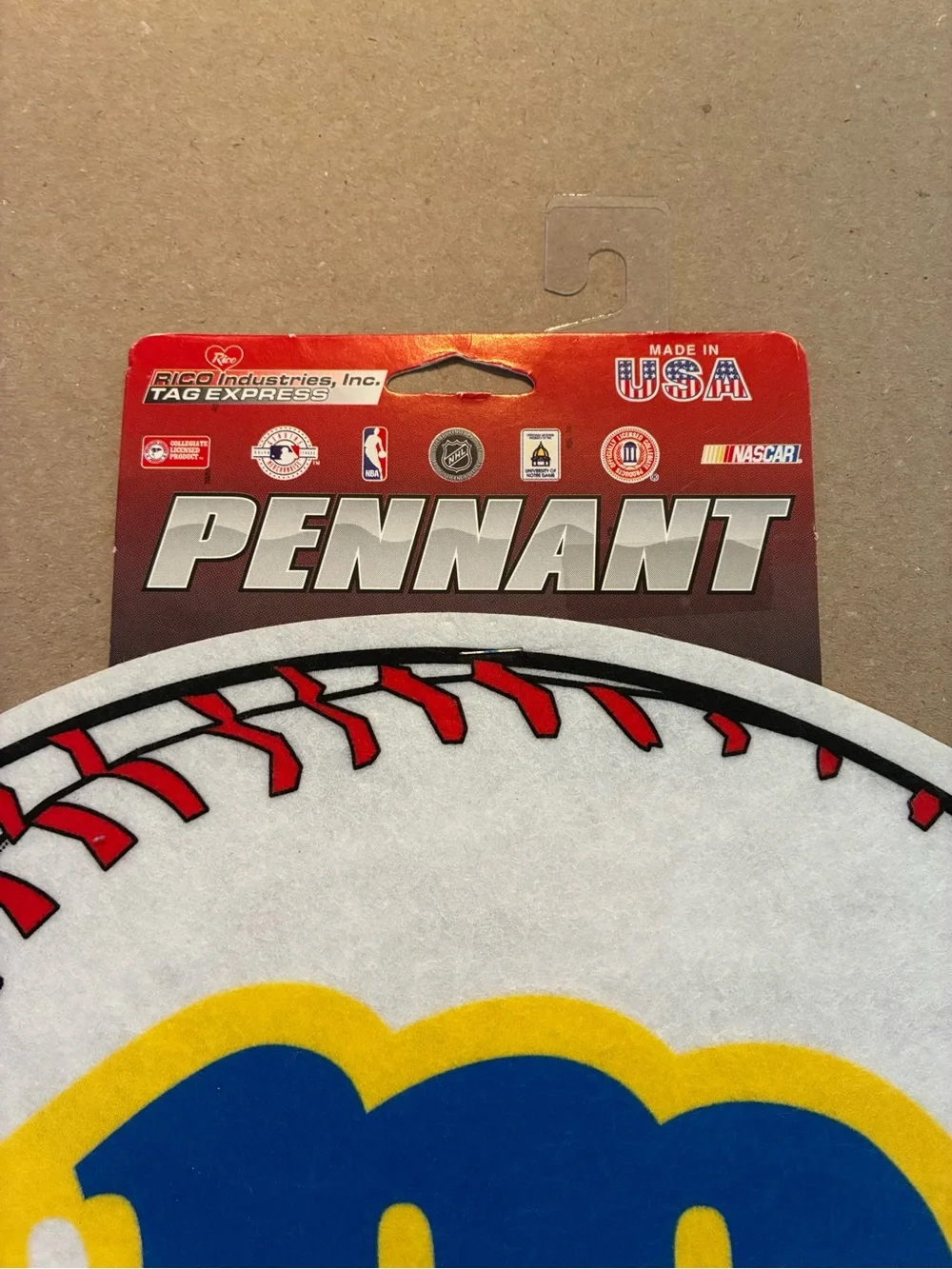 2007 Milwaukee Brewers MLB Baseball Pennant 14.75” circumference